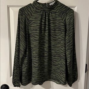 Ophelia Roe slightly sheer blouse top, size medium